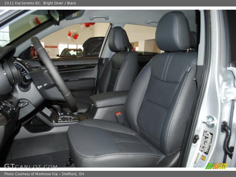 Bright Silver / Black 2011 Kia Sorento EX