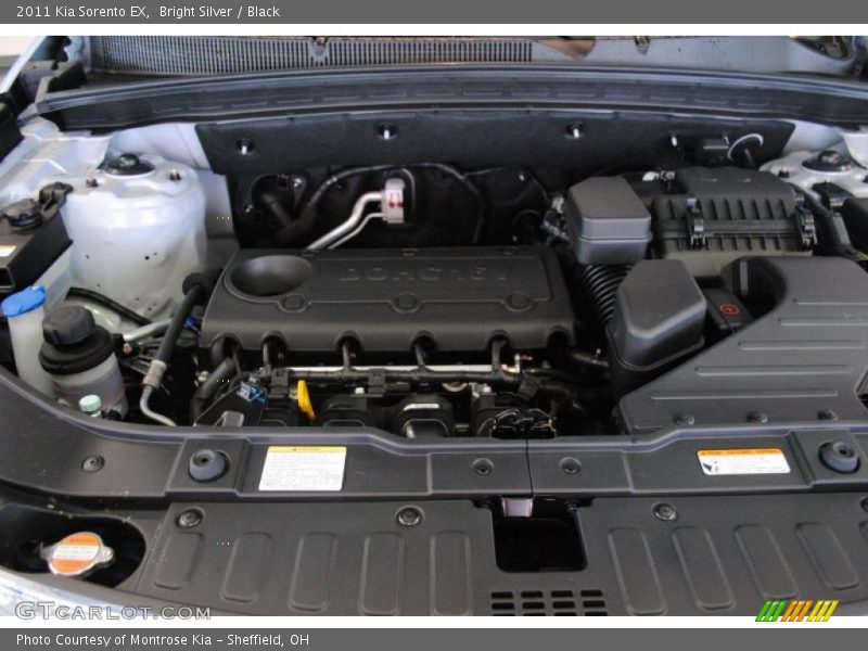 Bright Silver / Black 2011 Kia Sorento EX