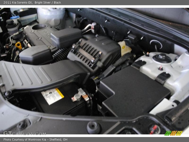 Bright Silver / Black 2011 Kia Sorento EX