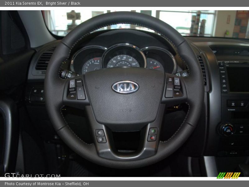 Bright Silver / Black 2011 Kia Sorento EX