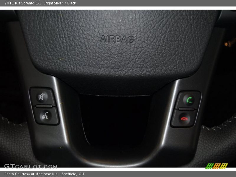 Bright Silver / Black 2011 Kia Sorento EX
