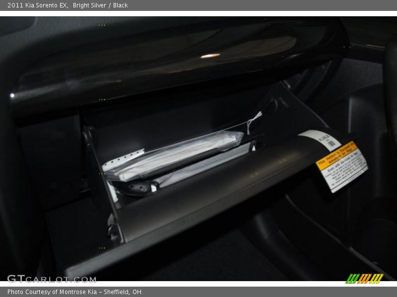 Bright Silver / Black 2011 Kia Sorento EX