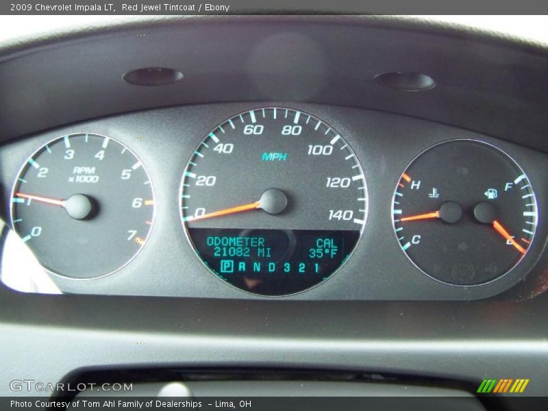 Red Jewel Tintcoat / Ebony 2009 Chevrolet Impala LT