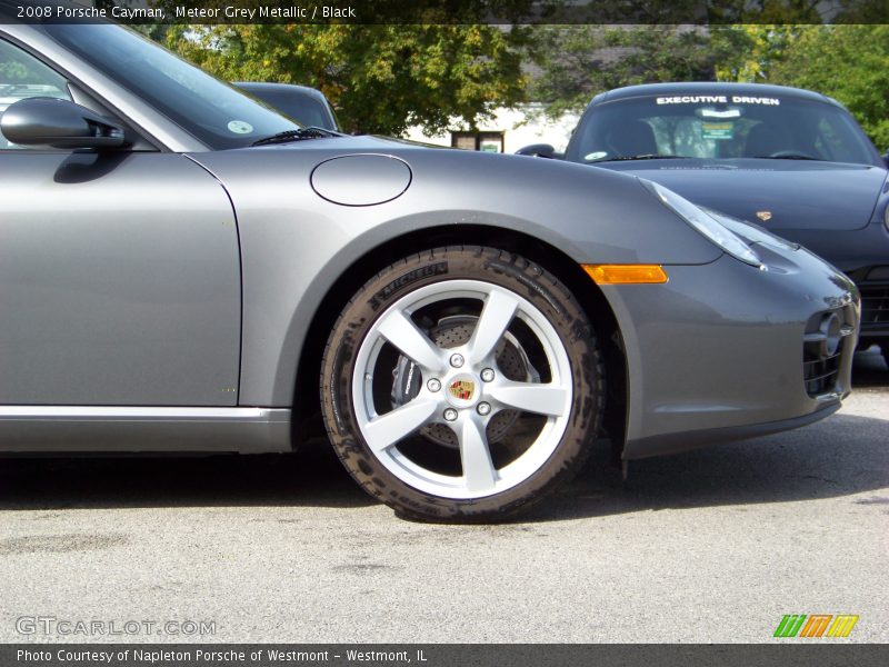 Meteor Grey Metallic / Black 2008 Porsche Cayman