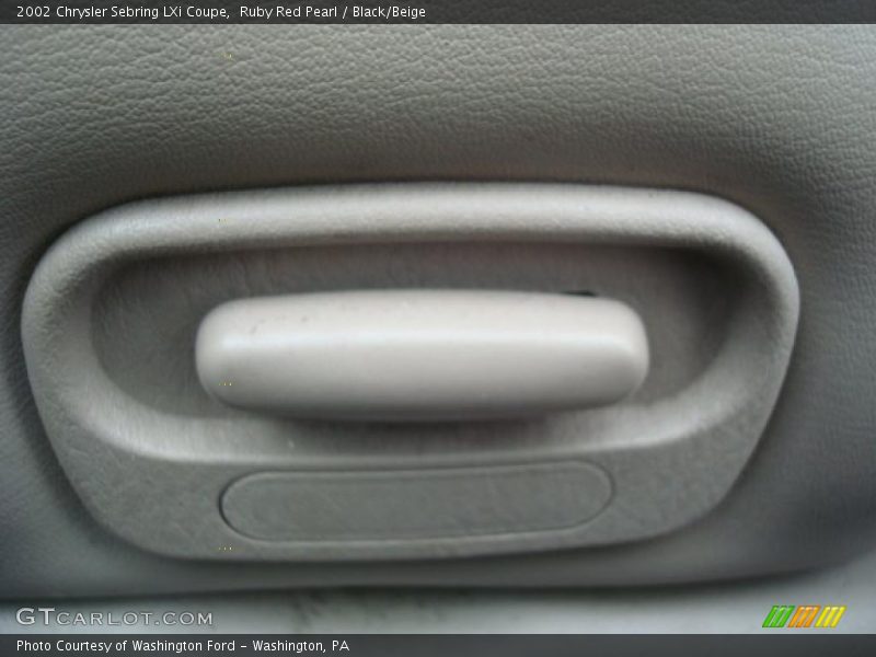 Ruby Red Pearl / Black/Beige 2002 Chrysler Sebring LXi Coupe