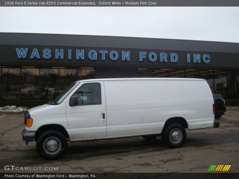 Oxford White / Medium Flint Grey 2006 Ford E Series Van E350 Commercial Extended