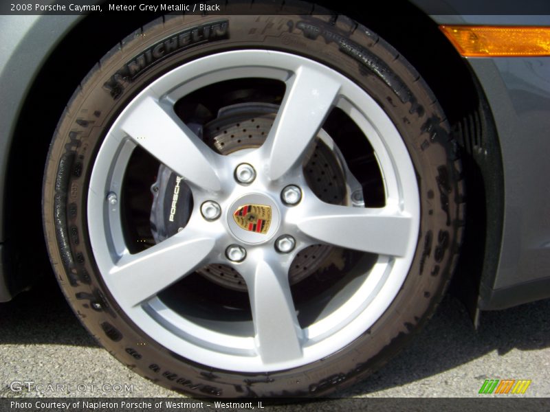 Meteor Grey Metallic / Black 2008 Porsche Cayman