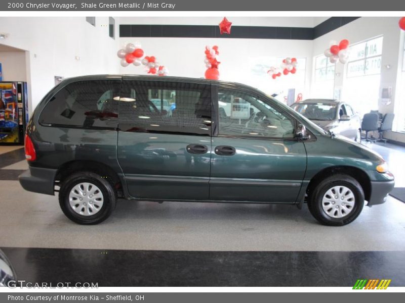 Shale Green Metallic / Mist Gray 2000 Chrysler Voyager