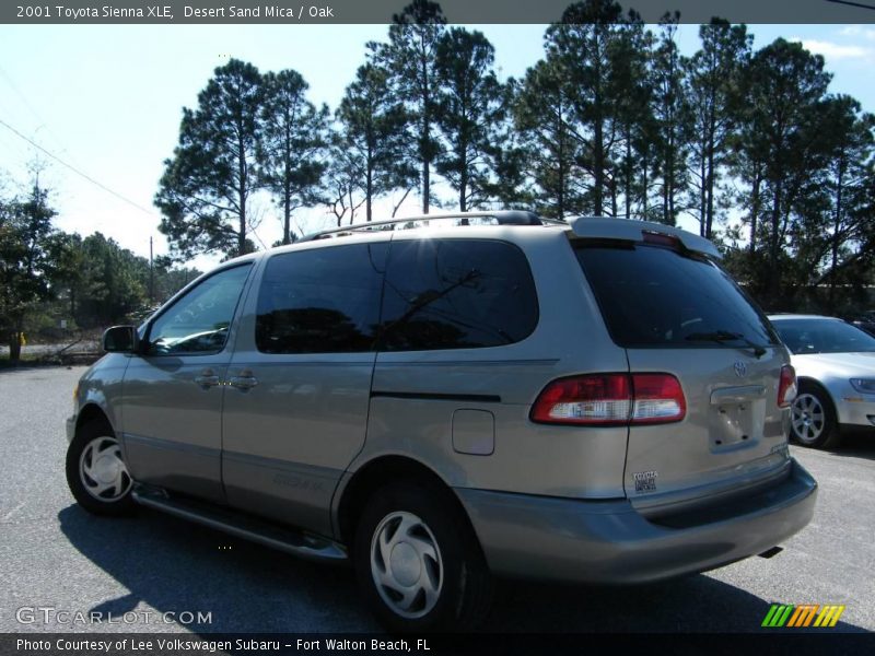 Desert Sand Mica / Oak 2001 Toyota Sienna XLE