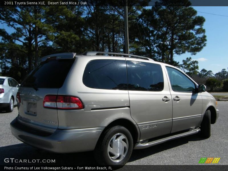Desert Sand Mica / Oak 2001 Toyota Sienna XLE