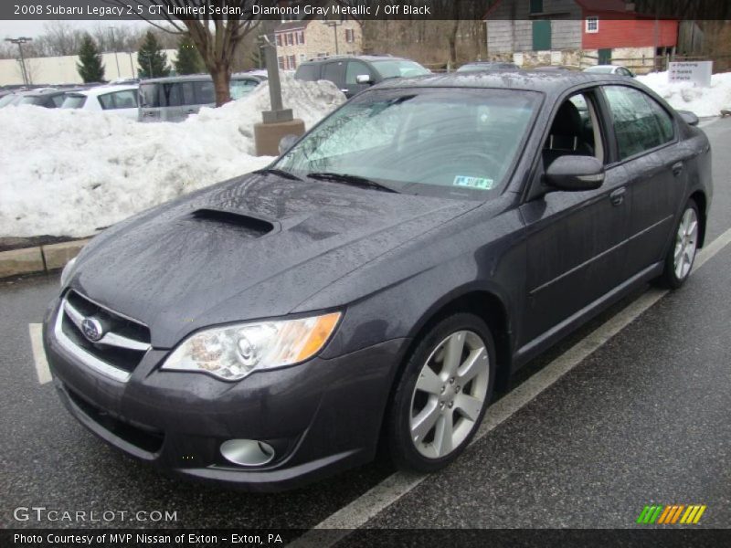 Diamond Gray Metallic / Off Black 2008 Subaru Legacy 2.5 GT Limited Sedan