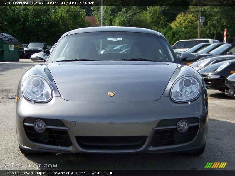 Meteor Grey Metallic / Black 2008 Porsche Cayman