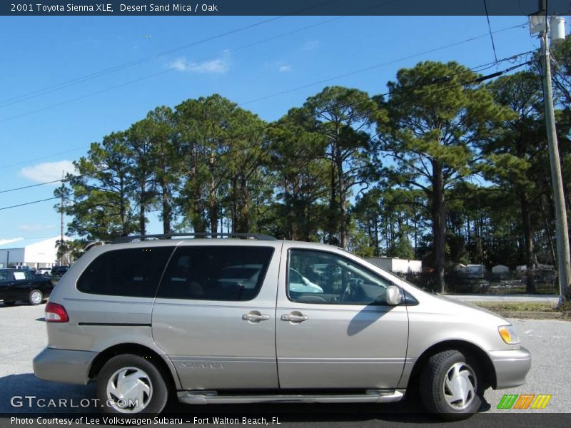 Desert Sand Mica / Oak 2001 Toyota Sienna XLE