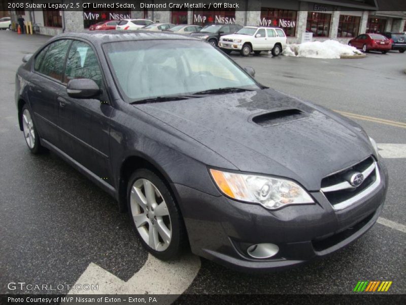 Diamond Gray Metallic / Off Black 2008 Subaru Legacy 2.5 GT Limited Sedan