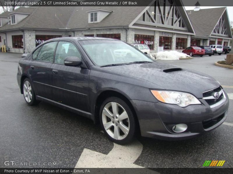 Diamond Gray Metallic / Off Black 2008 Subaru Legacy 2.5 GT Limited Sedan