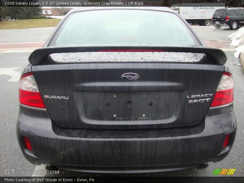 Diamond Gray Metallic / Off Black 2008 Subaru Legacy 2.5 GT Limited Sedan