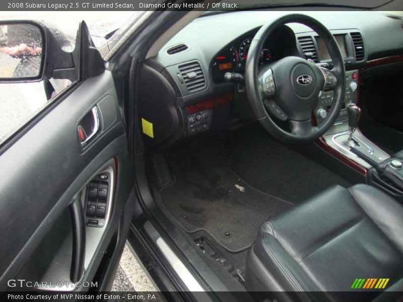 Diamond Gray Metallic / Off Black 2008 Subaru Legacy 2.5 GT Limited Sedan