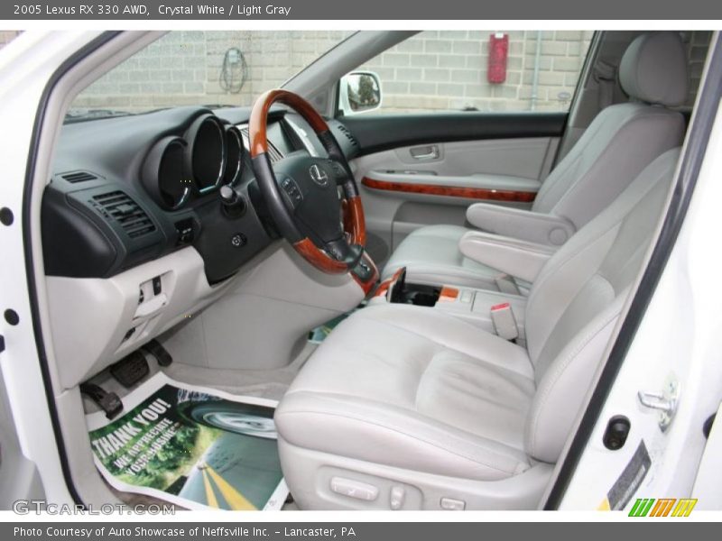 Crystal White / Light Gray 2005 Lexus RX 330 AWD