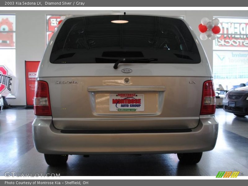 Diamond Silver / Gray 2003 Kia Sedona LX