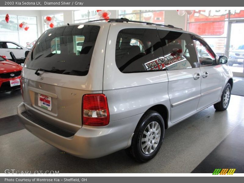 Diamond Silver / Gray 2003 Kia Sedona LX