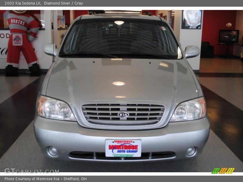 Diamond Silver / Gray 2003 Kia Sedona LX