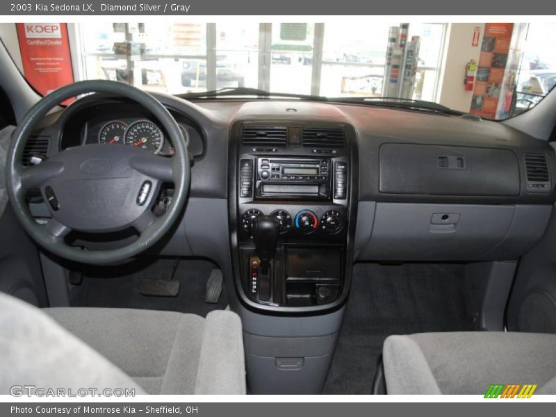 Diamond Silver / Gray 2003 Kia Sedona LX