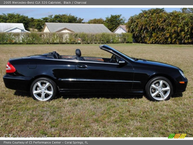 Black / Charcoal 2005 Mercedes-Benz CLK 320 Cabriolet