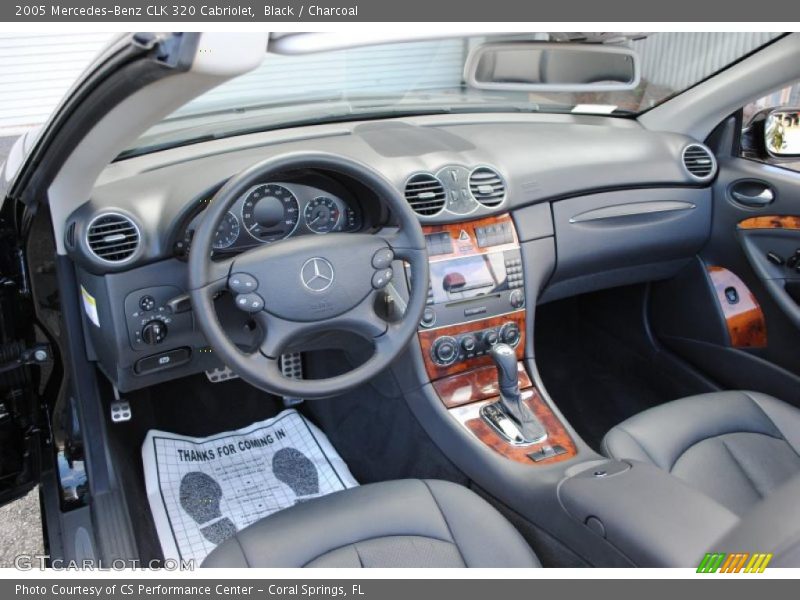 Black / Charcoal 2005 Mercedes-Benz CLK 320 Cabriolet
