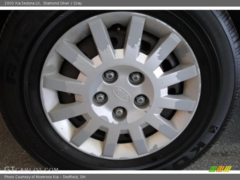 Diamond Silver / Gray 2003 Kia Sedona LX