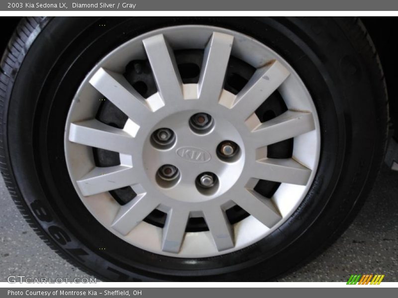 Diamond Silver / Gray 2003 Kia Sedona LX