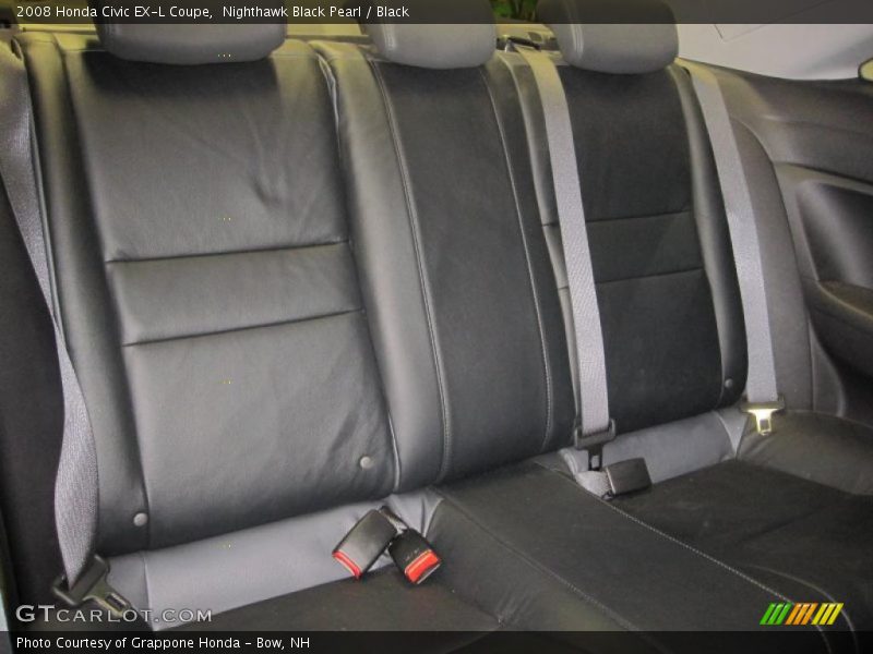 Nighthawk Black Pearl / Black 2008 Honda Civic EX-L Coupe