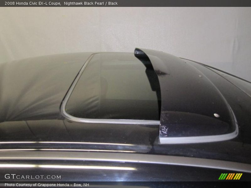 Nighthawk Black Pearl / Black 2008 Honda Civic EX-L Coupe