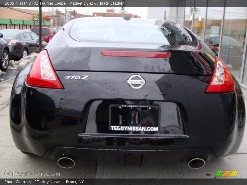 Magnetic Black / Black Leather 2009 Nissan 370Z Touring Coupe