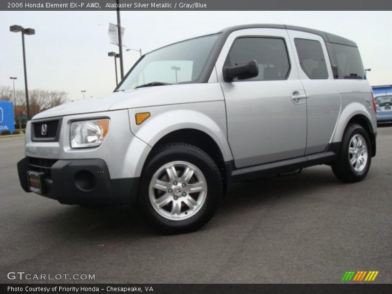 Alabaster Silver Metallic / Gray/Blue 2006 Honda Element EX-P AWD
