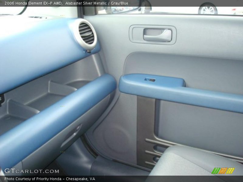 Alabaster Silver Metallic / Gray/Blue 2006 Honda Element EX-P AWD