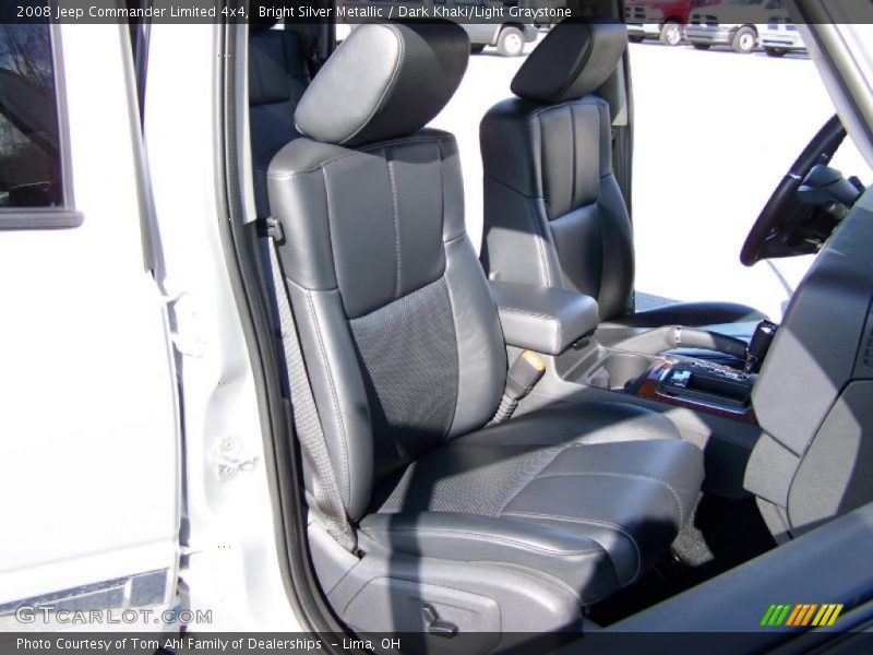 Bright Silver Metallic / Dark Khaki/Light Graystone 2008 Jeep Commander Limited 4x4