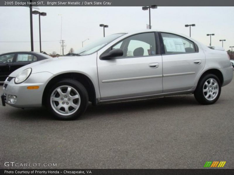 Bright Silver Metallic / Dark Slate Gray 2005 Dodge Neon SXT