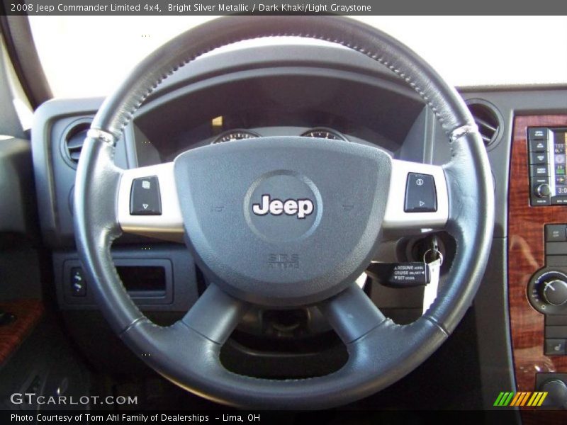 Bright Silver Metallic / Dark Khaki/Light Graystone 2008 Jeep Commander Limited 4x4