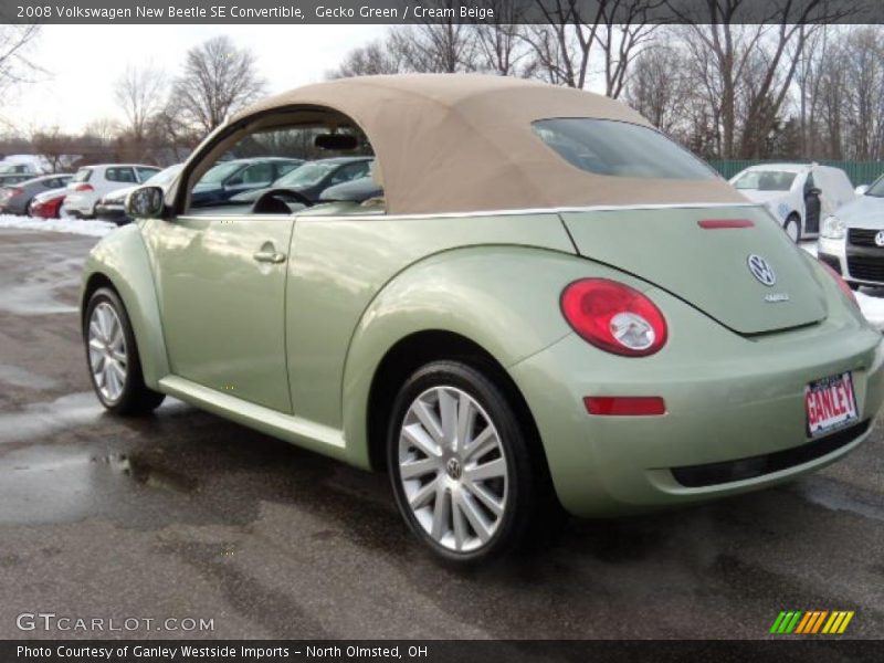 Gecko Green / Cream Beige 2008 Volkswagen New Beetle SE Convertible
