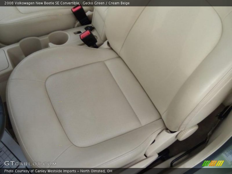 Gecko Green / Cream Beige 2008 Volkswagen New Beetle SE Convertible