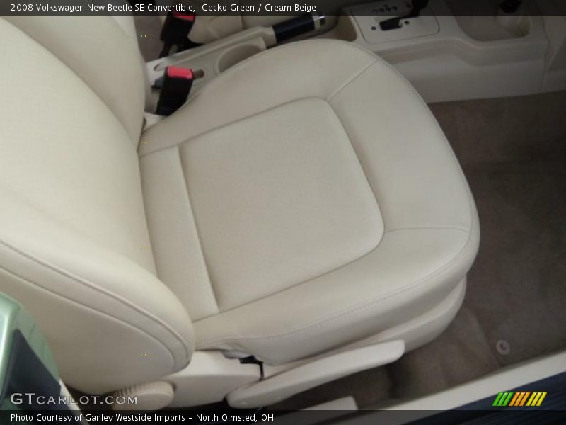 Gecko Green / Cream Beige 2008 Volkswagen New Beetle SE Convertible