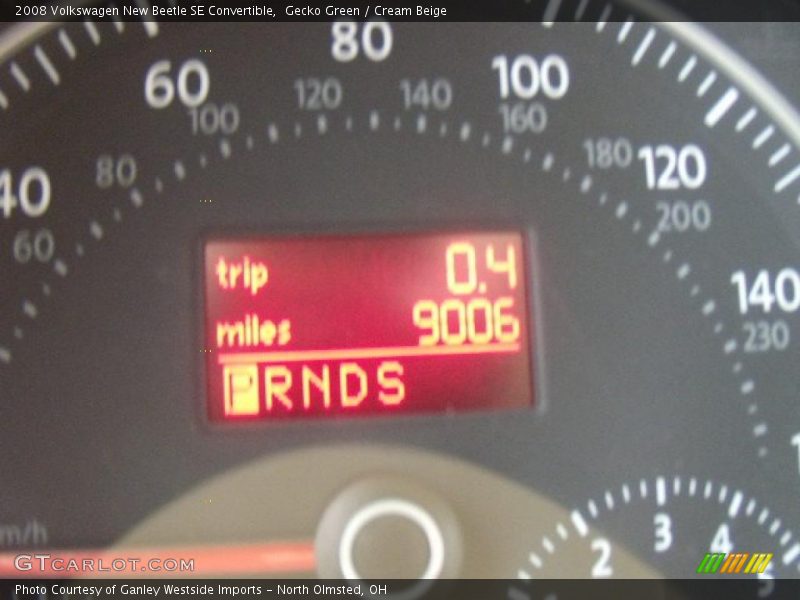 Gecko Green / Cream Beige 2008 Volkswagen New Beetle SE Convertible