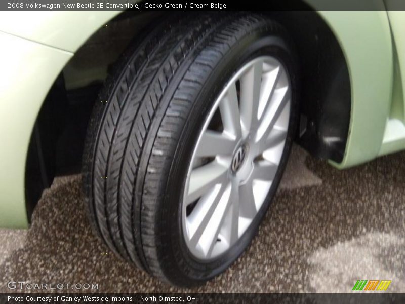 Gecko Green / Cream Beige 2008 Volkswagen New Beetle SE Convertible