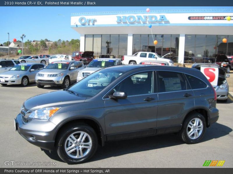 Polished Metal Metallic / Black 2010 Honda CR-V EX