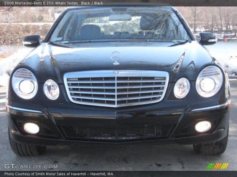 Black / Black 2008 Mercedes-Benz E 350 4Matic Sedan