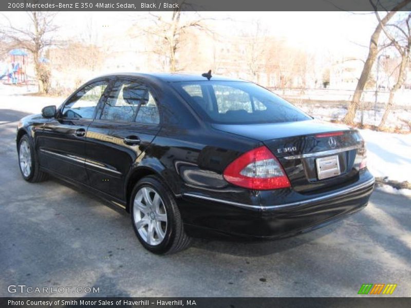 Black / Black 2008 Mercedes-Benz E 350 4Matic Sedan