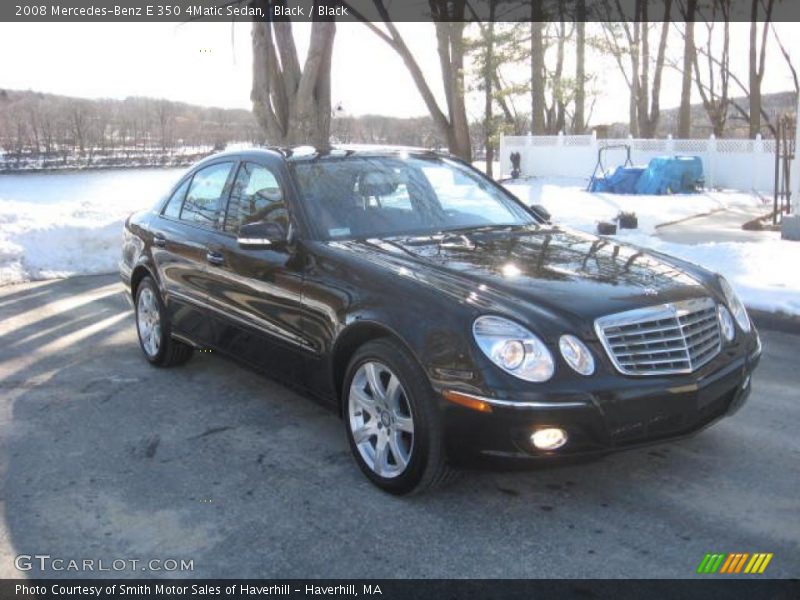 Black / Black 2008 Mercedes-Benz E 350 4Matic Sedan