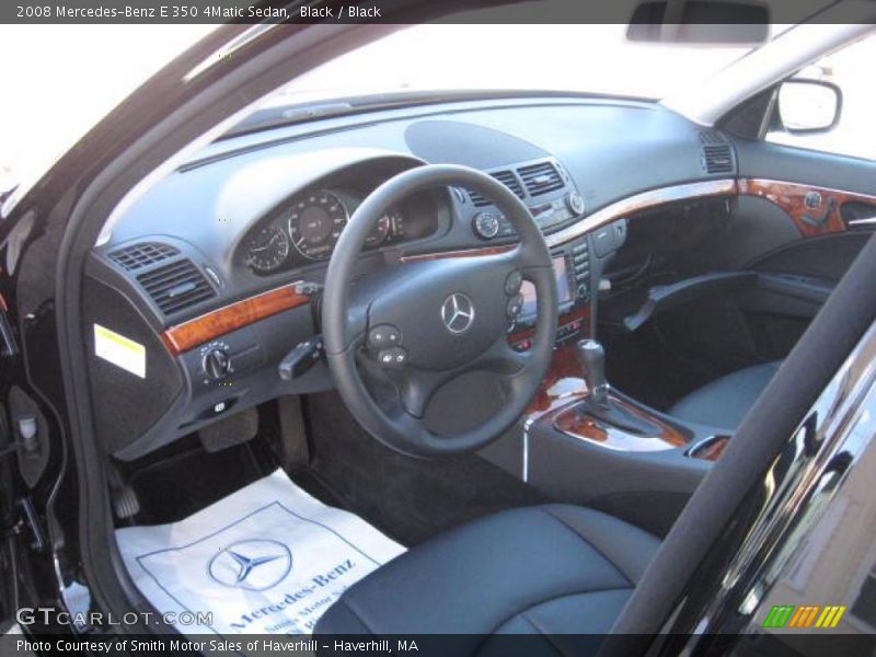 Black / Black 2008 Mercedes-Benz E 350 4Matic Sedan
