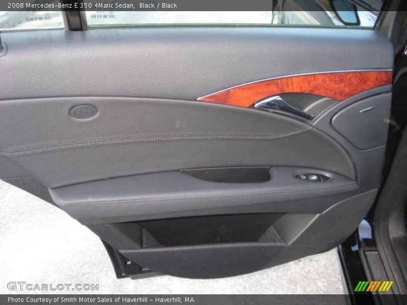 Black / Black 2008 Mercedes-Benz E 350 4Matic Sedan