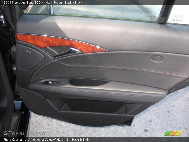 Black / Black 2008 Mercedes-Benz E 350 4Matic Sedan